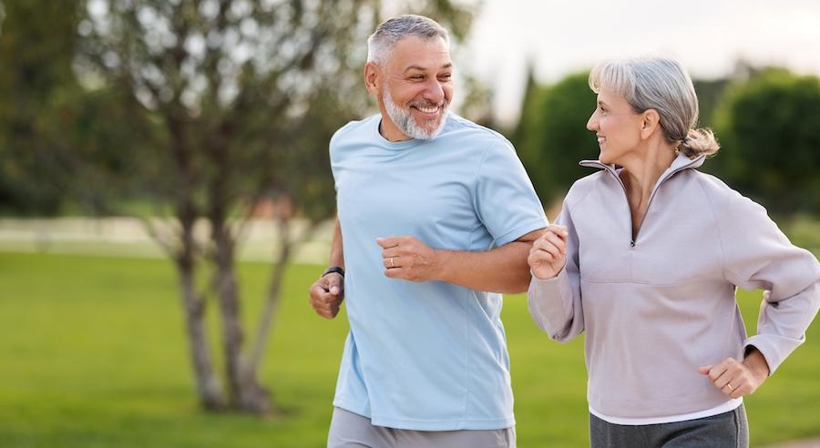 Couple Running